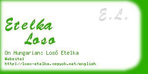 etelka loso business card